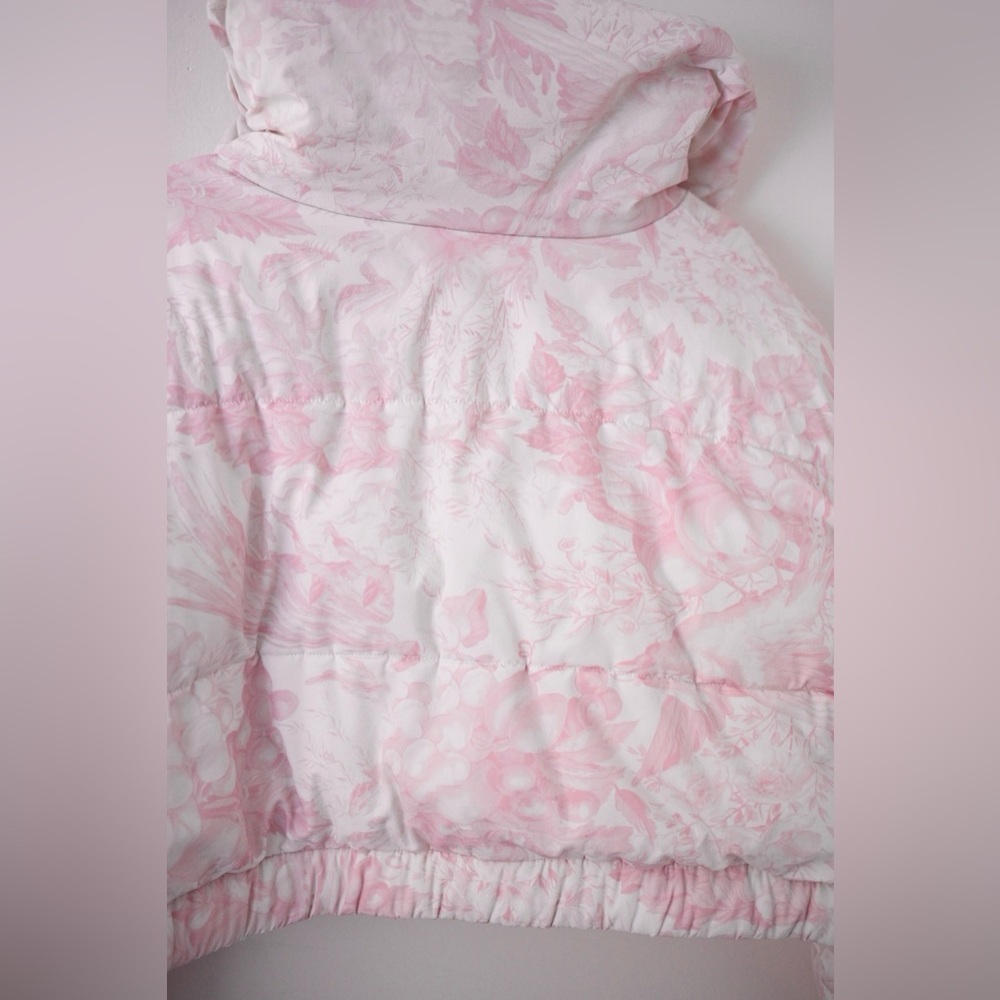 Selkie The Castle Pink Floral Marshmallow Puffer Womens Large Jacket- coquette - Picture 14 of 16